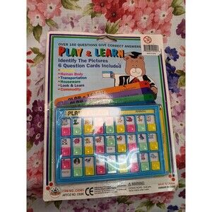 Vintage Play & Learn Learning Toy Game